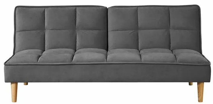 Καναπές κρεβάτι Mesa 473, Αριθμός θέσεων: 3, Γκρι, Ανοιχτό χρώμα ξύλου, 88x178x80cm, 32 kg, Πόδια: Ξύλο, Μερικώς συναρμολογημένο | Epipla1.gr