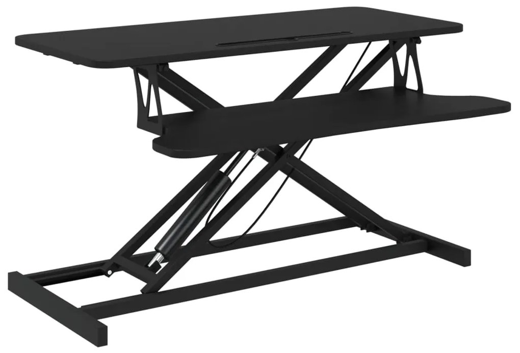 vidaXL Σταθμός Εργασίας Ρυθμιζόμενος 90x40x(13-50) εκ. Ατσάλι&Επ. Ξύλο
