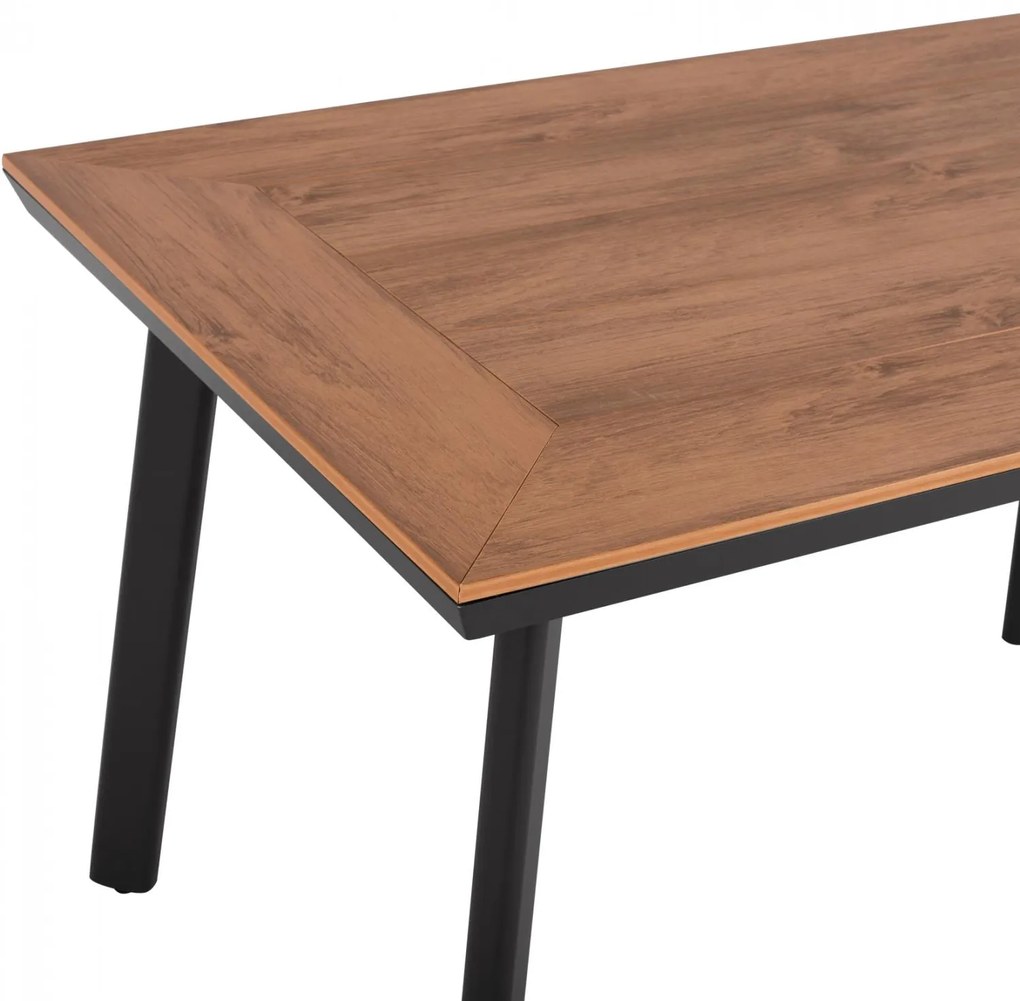 Τραπέζι TABER Αλουμινίου Ανθρακί με Επιφάνεια Polywood 120x80x72,5Υ εκ. 120x80x72.5 εκ.