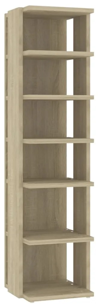vidaXL Παπουτσοθήκες 2 τεμ. Sonoma Δρυς 27,5x27x102 εκ.