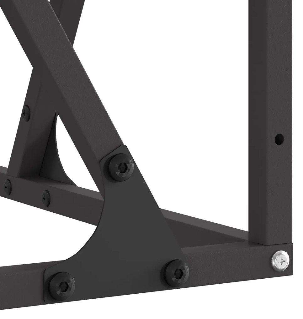 vidaXL Φωτιά Ντουλάπα Τετράγωνη Μαύρη 80x80x40 εκ. Χάλυβας
