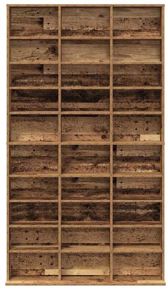 vidaXL Ντουλάπι CD Παλαιό ξύλο 101 x 23 x 177.5 εκ Επεξεργασμένο ξύλο