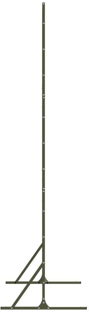 vidaXL Ιδιωτικός Τοίχος Ελιάς 100x50x180 εκ. από Ατσάλι