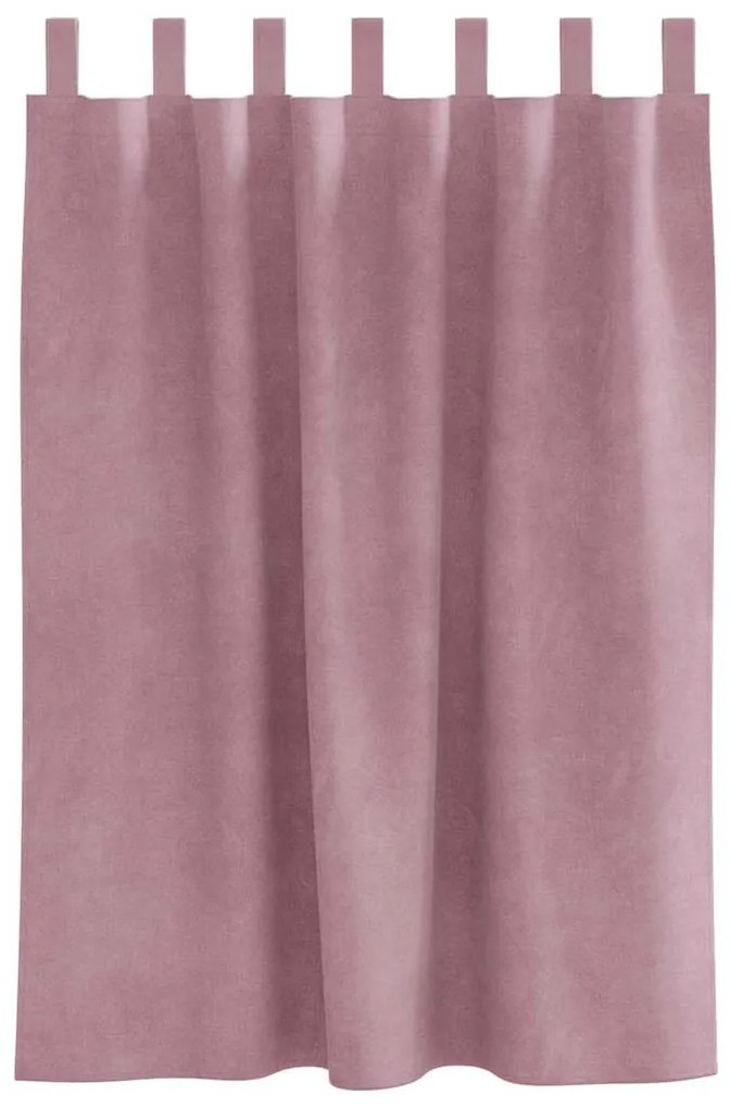 vidaXL Κουρτίνες με κουρτίνες 2 pcs Σκούρο Ροζ 140 x 140 cm Βελούδο