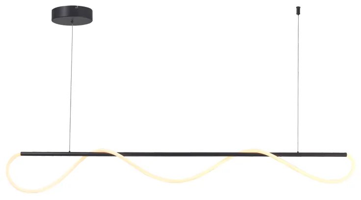 Φωτιστικό Κρεμαστο Aca ZM36LEDP190BK KYMA Μαύρο Ματ (Black Mat) 3000K