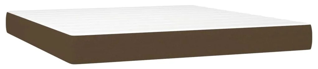 ΚΡΕΒΑΤΙ BOXSPRING ΜΕ ΣΤΡΩΜΑ ΣΚΟΥΡΟ ΚΑΦΕ 160X200 ΕΚ ΥΦΑΣΜΑΤΙΝΟ 3144434