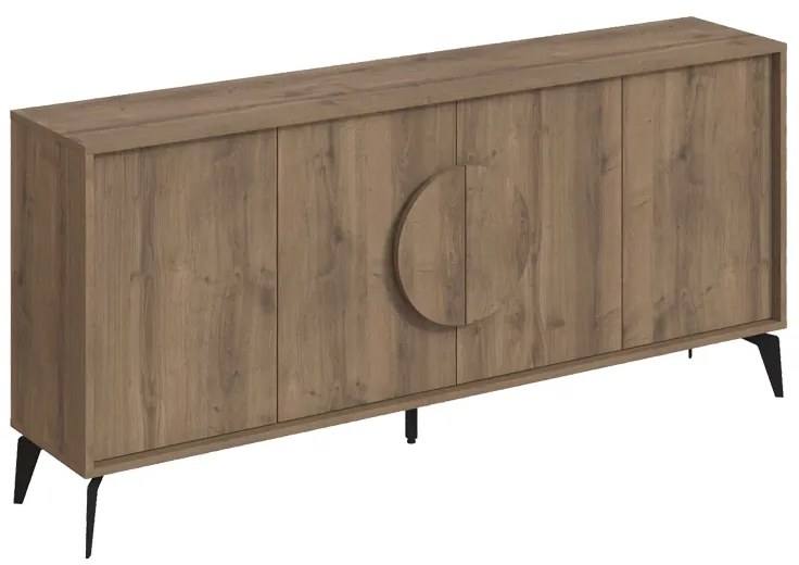 Μπουφές Gora pakoworld σε απόχρωση ανοιχτό καρυδί 180x35.6x82εκ