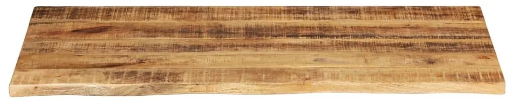 vidaXL Επιφάνεια Τραπεζιού 100x60x2,5 εκ. Live Edge Μασίφ Ξύλο Μάνγκο