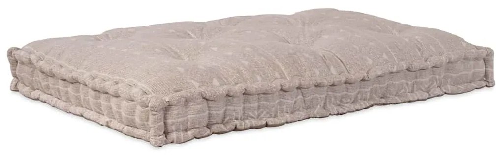 vidaXL Μαξιλάρι για καναπέ παλέτας Ανοιχτό καφέ ύφασμα