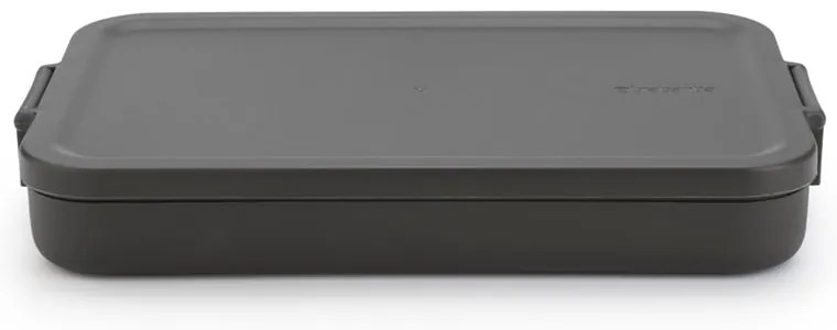 Brabantia 1006284 Δοχείο Φαγητού Πλαστικό Make&amp;Take 1.1L, Dark Grey