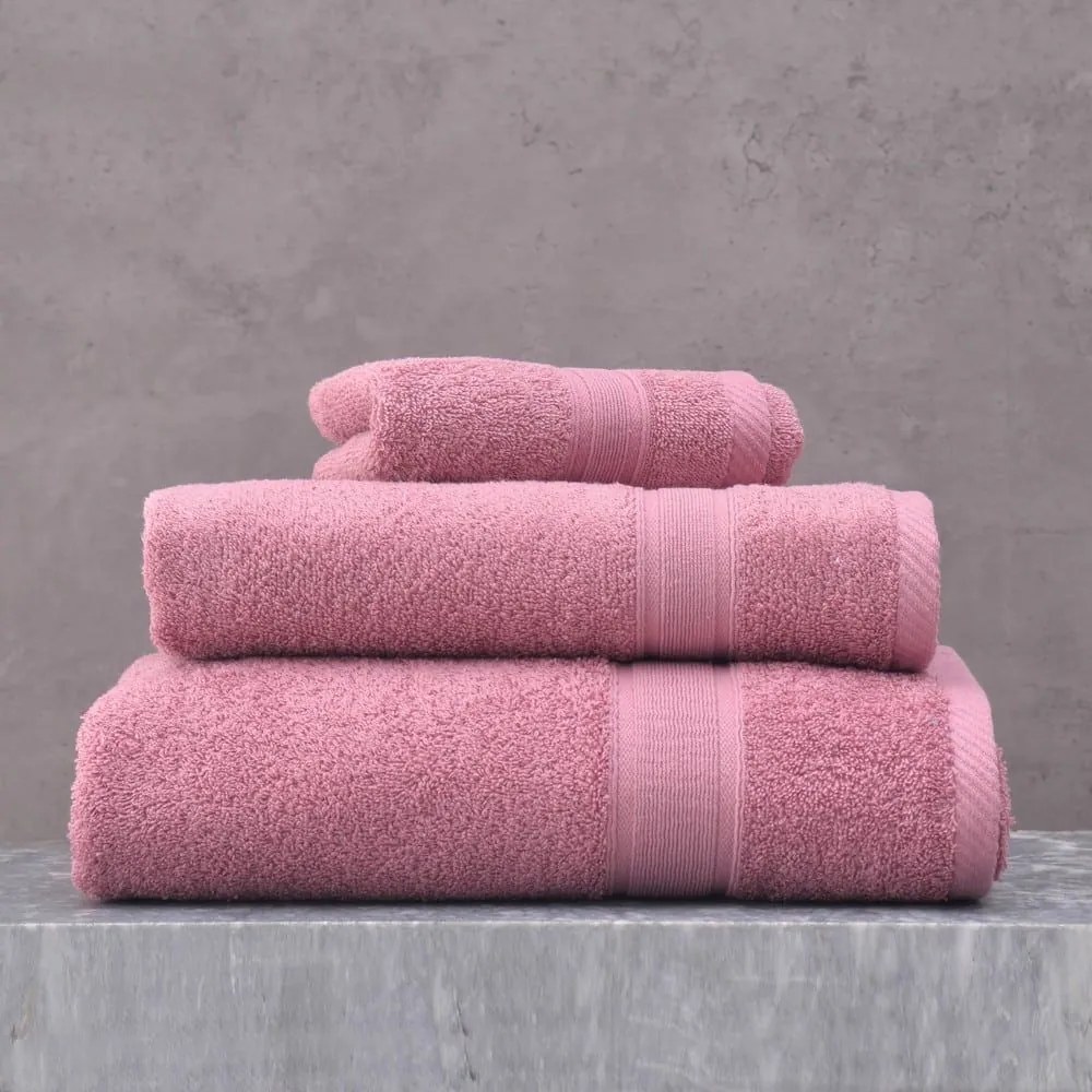 Πετσέτα Illusion Σετ 5τμχ Pomegranate Ρυθμός Σετ Πετσέτες 70x140cm 100% Cotton