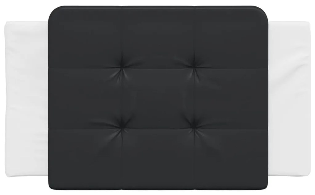 vidaXL Μαξιλάρι για Κεφαλάρι Zadar Μαύρο και λευκό 80εκ. από Συνθετικό Δέρμα