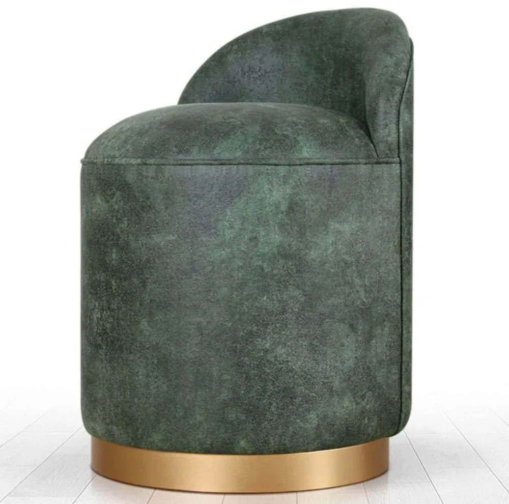 Σκαμπό Luton 209FLF1102 45x70cm Green-Gold
