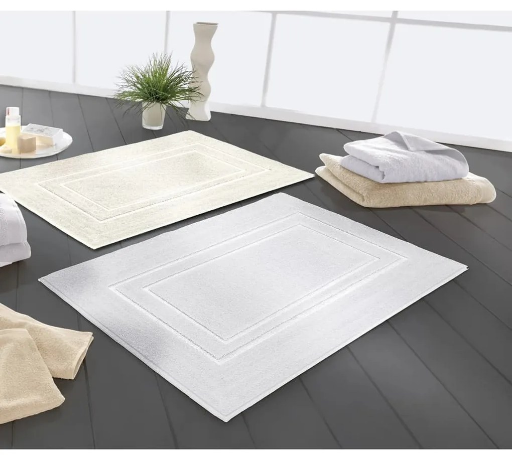Kleine Wolke 430245 Bath Mat "Plaza" 60x80cm White