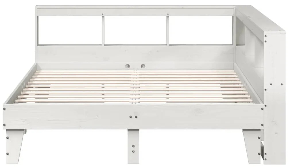 vidaXL Κρεβάτι Βιβλιοθήκη Χωρίς Στρώμα 150x200 εκ Μασίφ Ξύλο Πεύκου