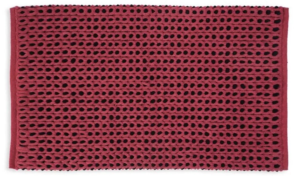 Ταπέτο Μπάνιου Chrystabel Bordo Nef-Nef 60 x 90 Βαμβάκι-Πολυέστερ