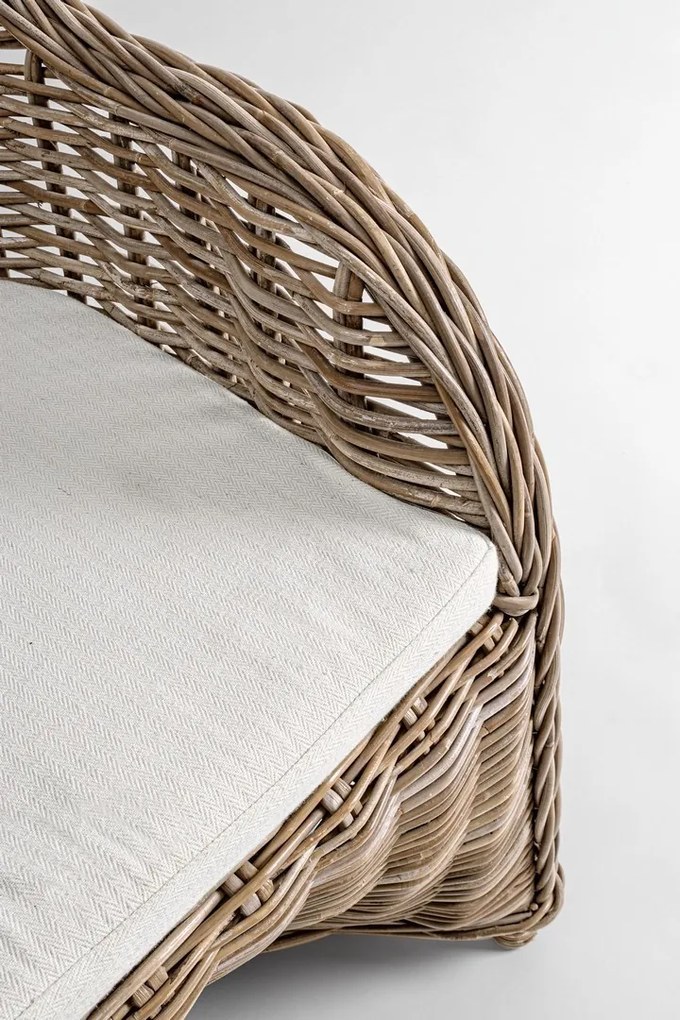 Πολυθρόνα Martin Καφέ Rattan 60x67x89εκ. - Καφέ