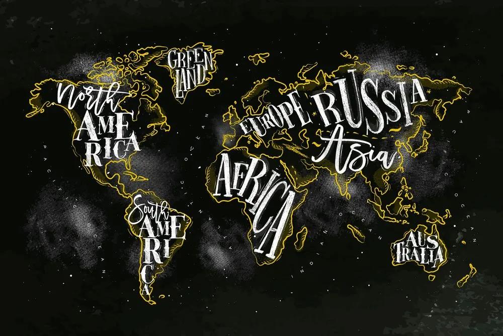 Εικόνα στον παγκόσμιο χάρτη τάσης από φελλό - 90x60  transparent