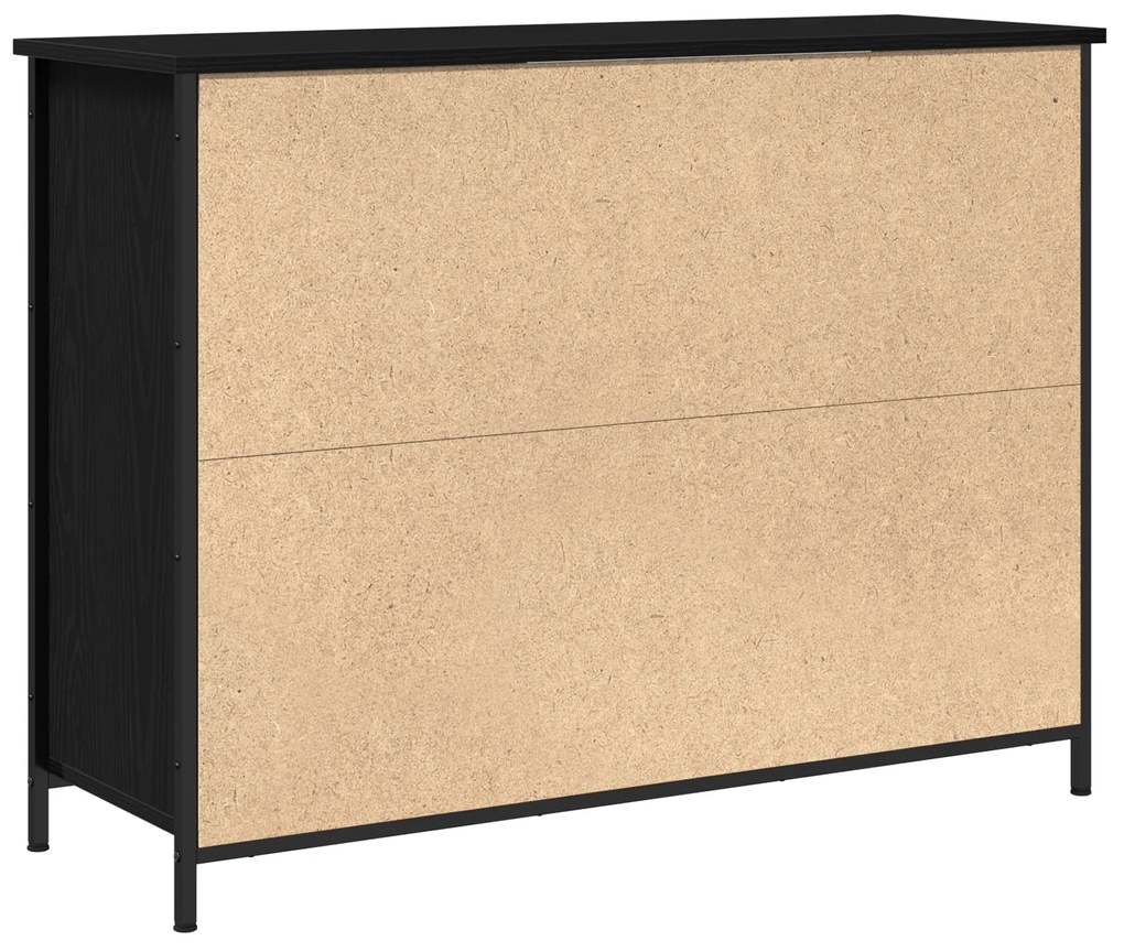 vidaXL Μπουφές Μαύρου Δρυός 100x35x75 εκ Επεξεργασμένο Ξύλο