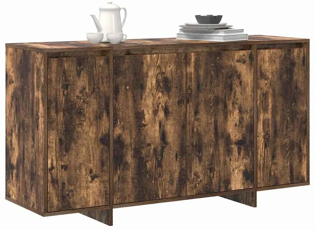 vidaXL Πλαϊνό γραφείο Καπνιστή δρυς 135 x 41 x 69 cm