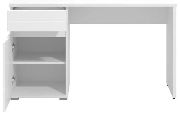Γραφείο Elan Opaque Λευκό Γυαλιστερό 130x50x76 εκ. 130x50x76 εκ.