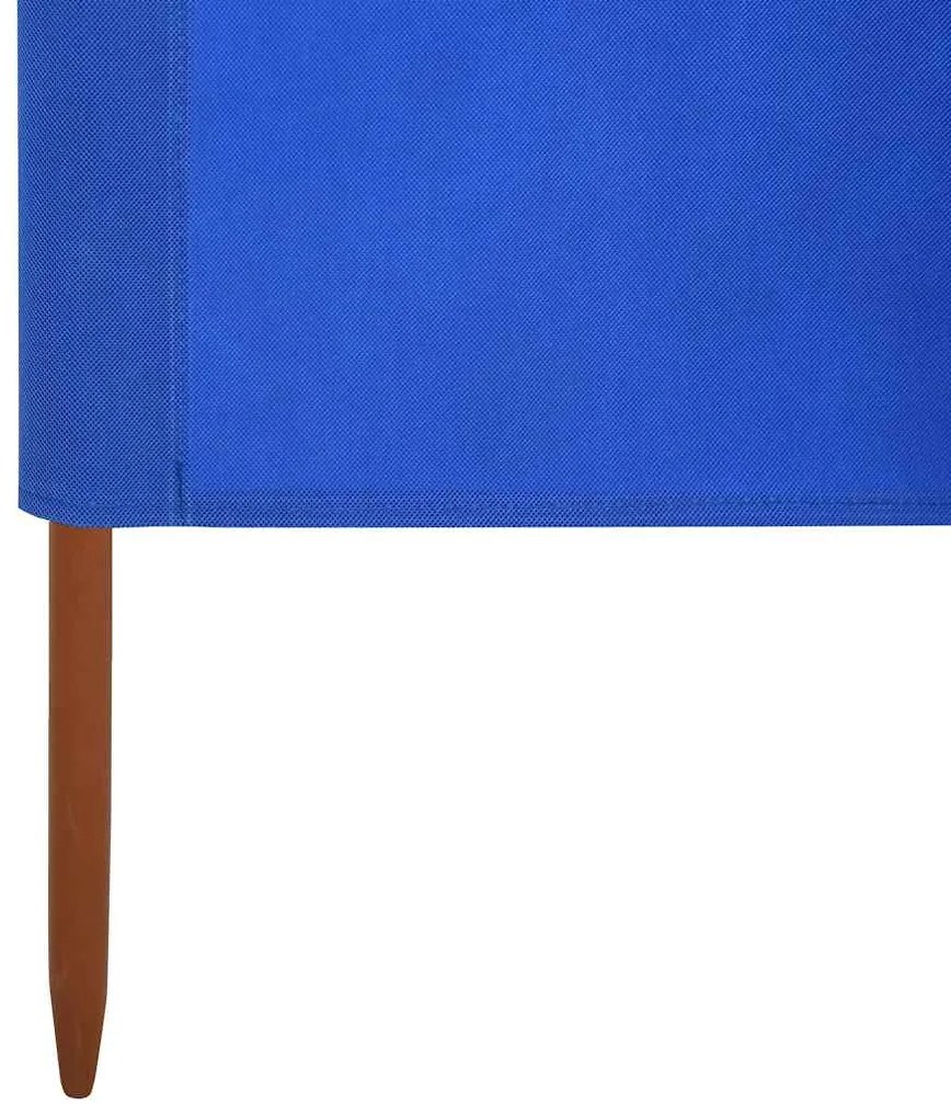 vidaXL Προστατευτικό Αέρα με 9 Πάνελ Αζούρ Μπλε 1200x80 εκ. Υφασμάτινο