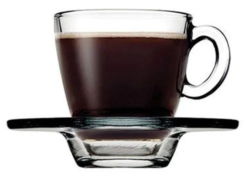 AQUA CUP AND SAUCER ESPRESSO TEMPERED 72CC P/2016 GB6.OB24 (smA) ΣΕΤ 6 τμχ - Espiel