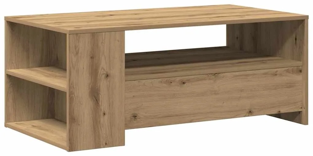 vidaXL Τραπεζάκι σαλονιού με συρτάρι Artisan Oak 102 x 55 x 43,5 εκ.