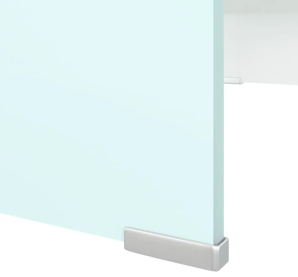 vidaXL Βάση Τηλεόρασης/Οθόνης Πράσινη 70 x 30 x 13 εκ. Γυάλινη