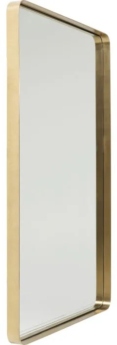 Καθρέφτης Τοίχου  Curve Παραλληλόγραμος Μπρούτζινος  80x5x120εκ - Χρυσό