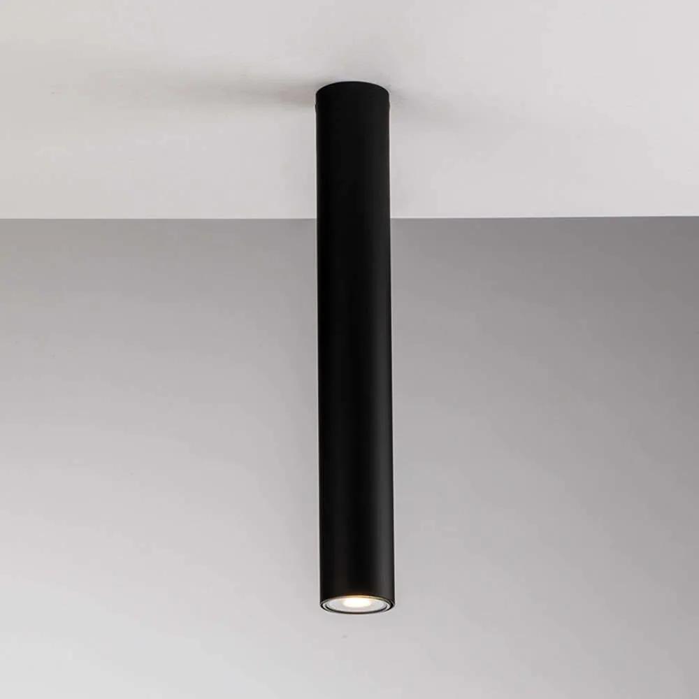 Φωτιστικό Οροφής - Πλαφονιέρα Fluke I-FLUKE-PL40 NERO 1xGU10 Φ5,5cm 40cm Black Luce Ambiente Design Μέταλλο