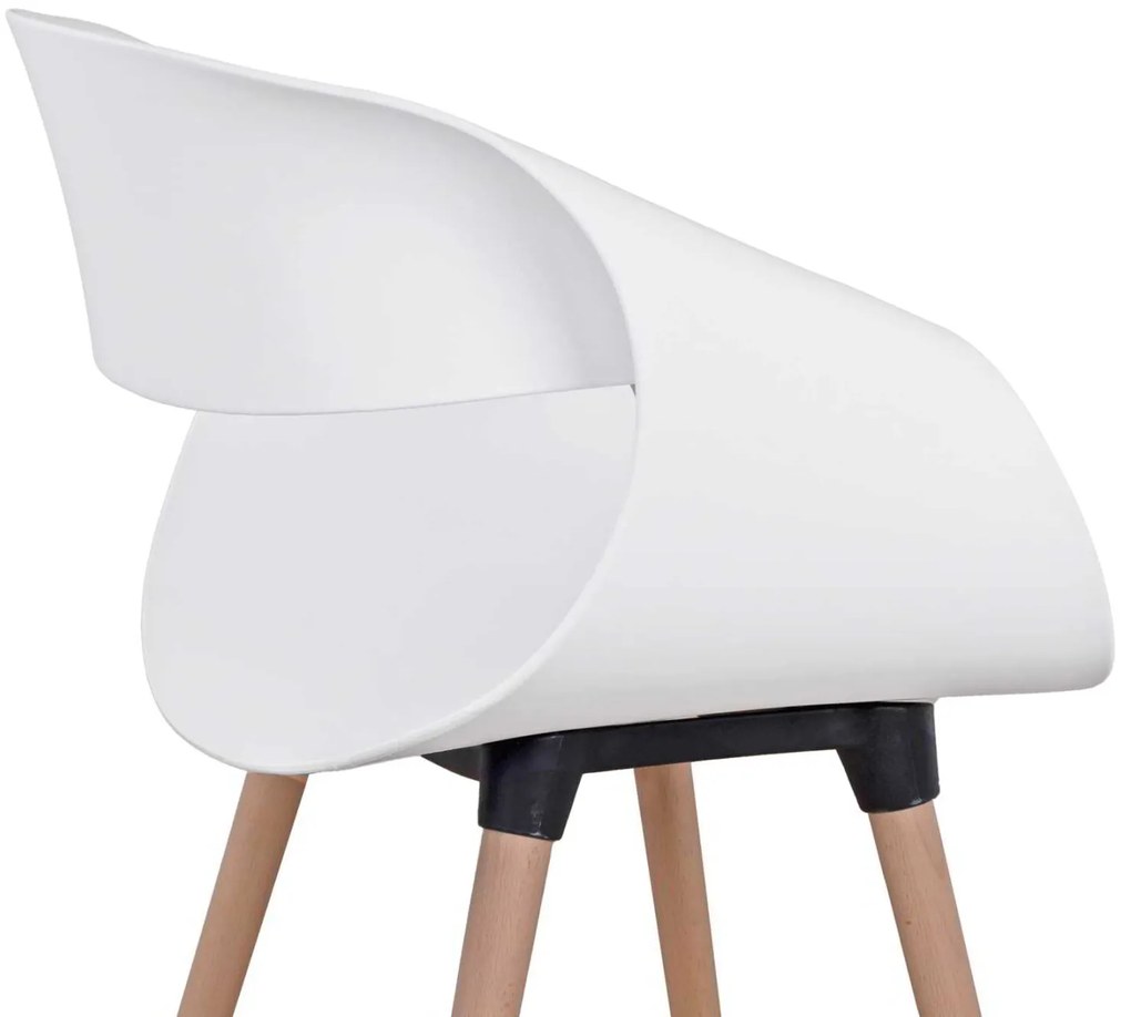 ΣΕΤ ΤΡΑΠΕΖΑΡΙΑΣ 5ΤΜΧ MAGGIE HM21186 MDF TOP &amp; ΠΟΛΥΠΡΟΠΥΛΕΝΙΟ ΣΕ ΛΕΥΚΟ ΧΡΩΜΑ