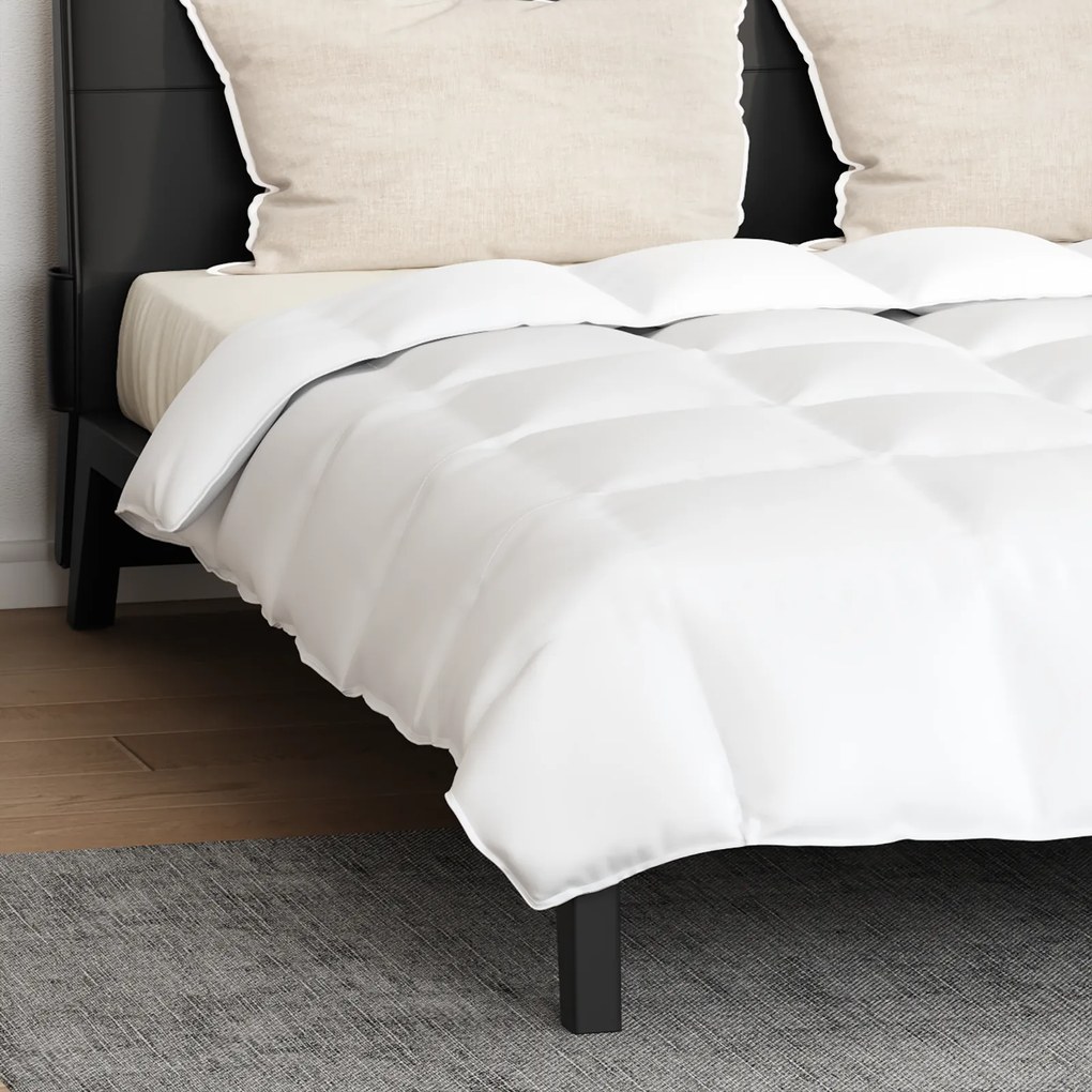 vidaXL Πάπλωμα Άλλο 3 pcs Λευκό 200 x 200 cm Πούπουλο