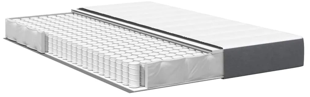 vidaXL Στρώμα Κρεβατιού με στρώμα Γκρι 140 x 200 cm ύφασμα