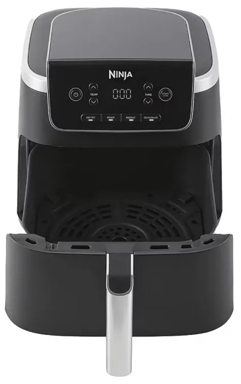 Φριτέζα ζεστού αέρα Ninja AF140EU PRO, 1750W, 4.7 l, 40-240C, 4 προγράμματα, Χρονοδιακόπτης, AirCrisp, Αντικολλητική επίστρωση, Μαύρο