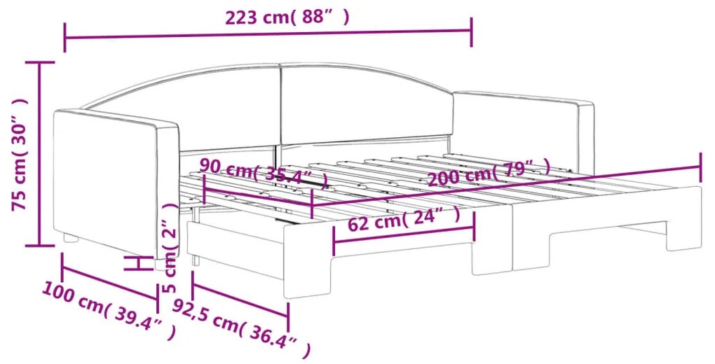 ΚΑΝΑΠΕΣ ΚΡΕΒΑΤΙ ΣΥΡΟΜΕΝΟΣ ΓΚΡΙ / ΜΠΕΖ 90 X 200 ΕΚ. ΥΦΑΣΜΑΤΙΝΟΣ 3197191