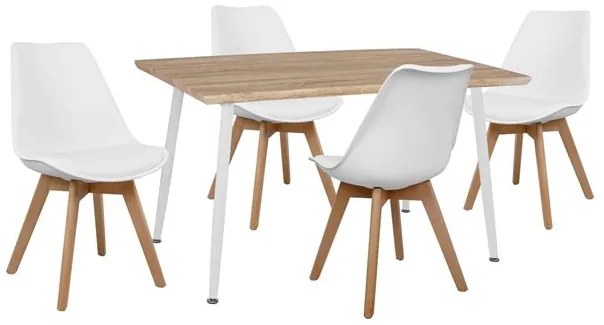 ΣΕΤ ΤΡΑΠΕΖΑΡΙΑΣ 5ΤΜΧ HM10350.02 ΤΡΑΠΕΖΙ 120x70x76,5 cm &amp; ΚΑΡΕΚΛΕΣ VEGAS