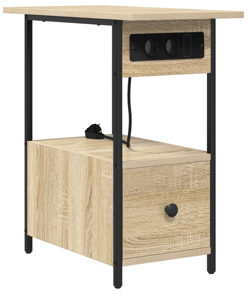 vidaXL Κομοδίνο Sonoma Δρυς 60 x 30 x 61 εκ Επεξεργασμένο ξύλο
