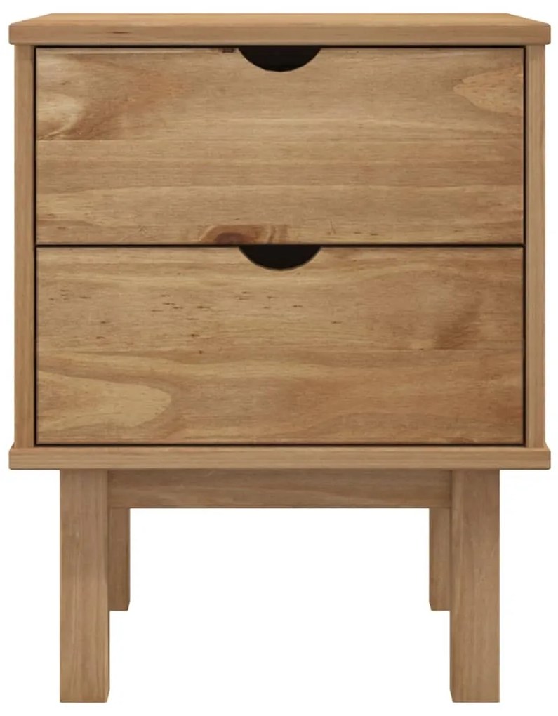 vidaXL Κομοδίνο OTTA 45x39x57 εκ. από Μασίφ Ξύλο Πεύκου