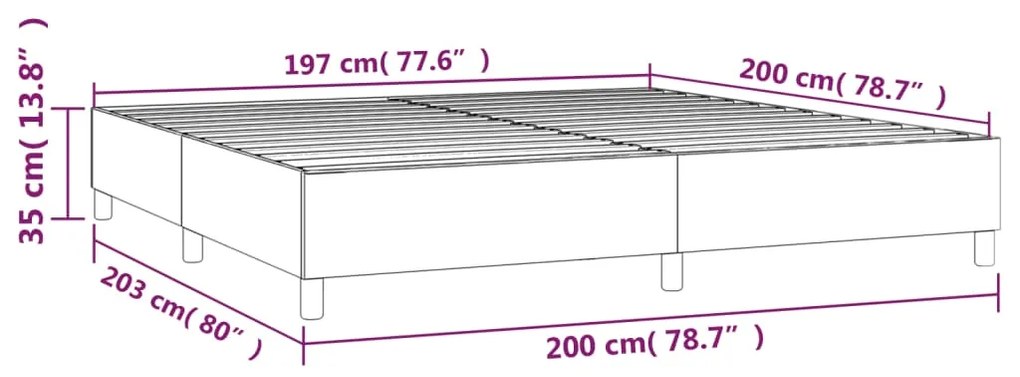 ΠΛΑΙΣΙΟ ΚΡΕΒΑΤΙΟΥ BOXSPRING ΡΟΖ 200X200 ΕΚ. ΒΕΛΟΥΔΙΝΟ 3121143