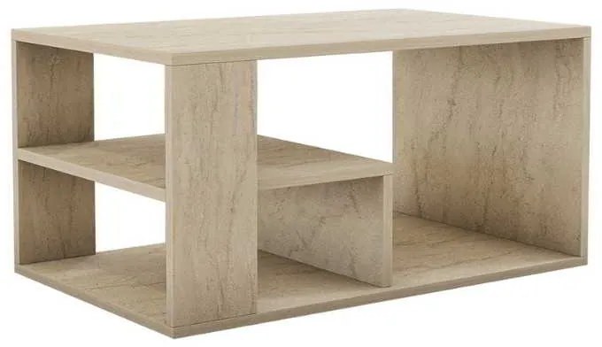 Τραπεζάκι σαλονιού Rodom Megapap χρώμα travertine 80x50x40εκ.
