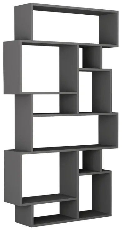 ΒΙΒΛΙΟΘΗΚΗ KARMATO MEGAPAP ΧΡΩΜΑ ΑΝΘΡΑΚΙ 96X25,5X168,5ΕΚ.