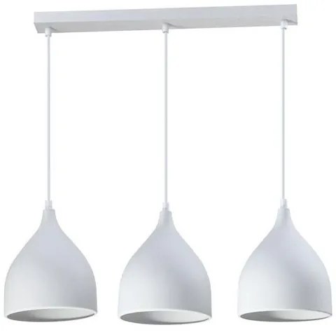 Pakoworld Φωτιστικό Οροφής Perce I Μεταλλικό 3xE27 50x20cm Λευκό 342-000021