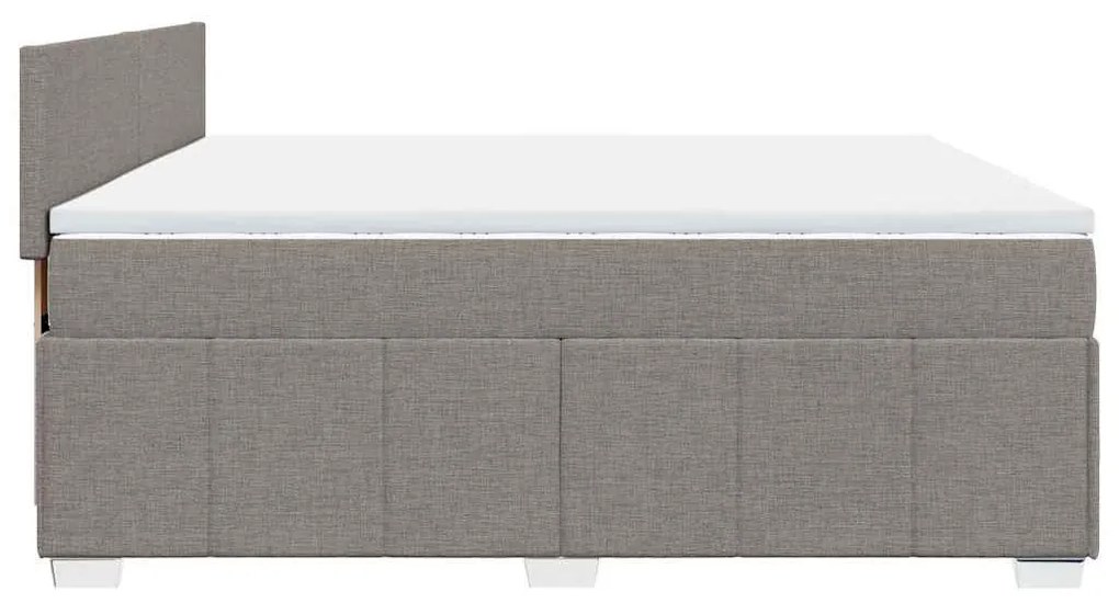 ΚΡΕΒΑΤΙ BOXSPRING ΜΕ ΣΤΡΩΜΑ TAUPE 200X200 ΕΚ. ΥΦΑΣΜΑΤΙΝΟ 3289472