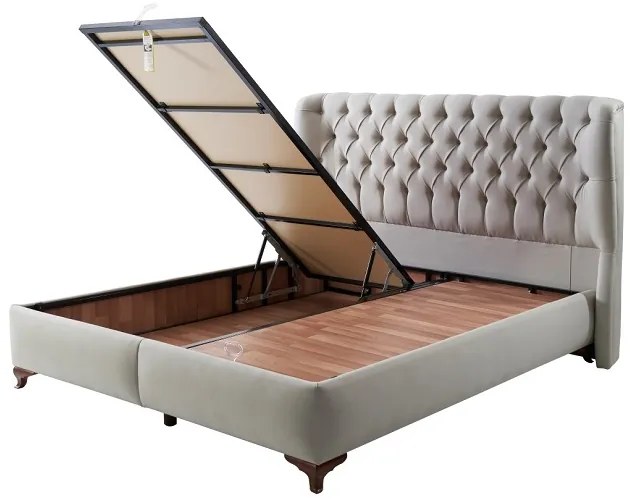 Κρεβάτι Rustic με Αποθηκευτικό Χώρο - 90x190cm
