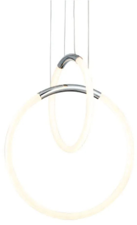 Φωτιστικό Οροφής Venus ZM31LEDP40CH 24W Led 40x30x164cm Chrome Aca Metal