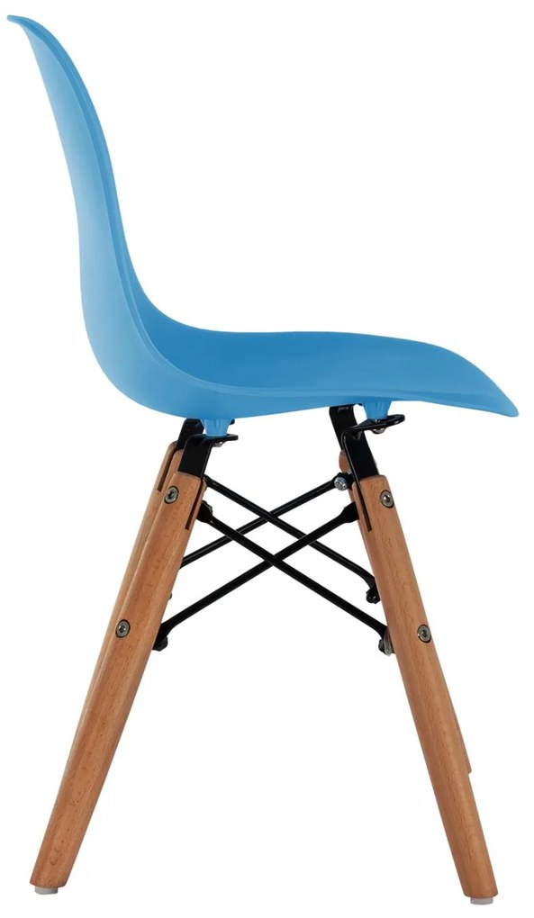 Καρέκλα TWIST KID Παιδική Ξύλινα πόδια Μπλέ 30,5x33x59 εκ. 4αδα 30.5x33x59 εκ.