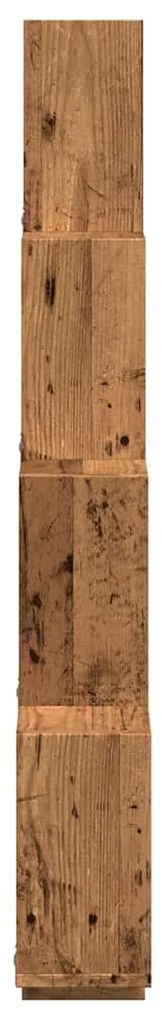 Ράφι κύβος τοίχου Παλιό ξύλο 90x15x119,5 cm Κατασκευασμένο ξύλο - Καφέ