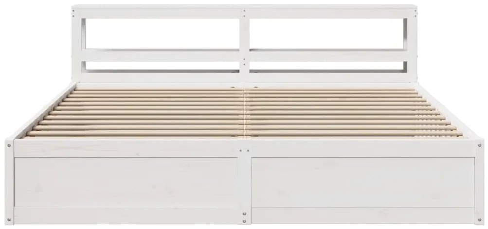 vidaXL Πλαίσιο Κρεβατιού με Κεφαλάρι 180x200 εκ. από Μασίφ Ξύλο Πεύκου