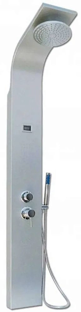 Μπαταρία Στήλη Μπάνιου Plakal 20-8602 20x165cm Chrome Gloria Metal